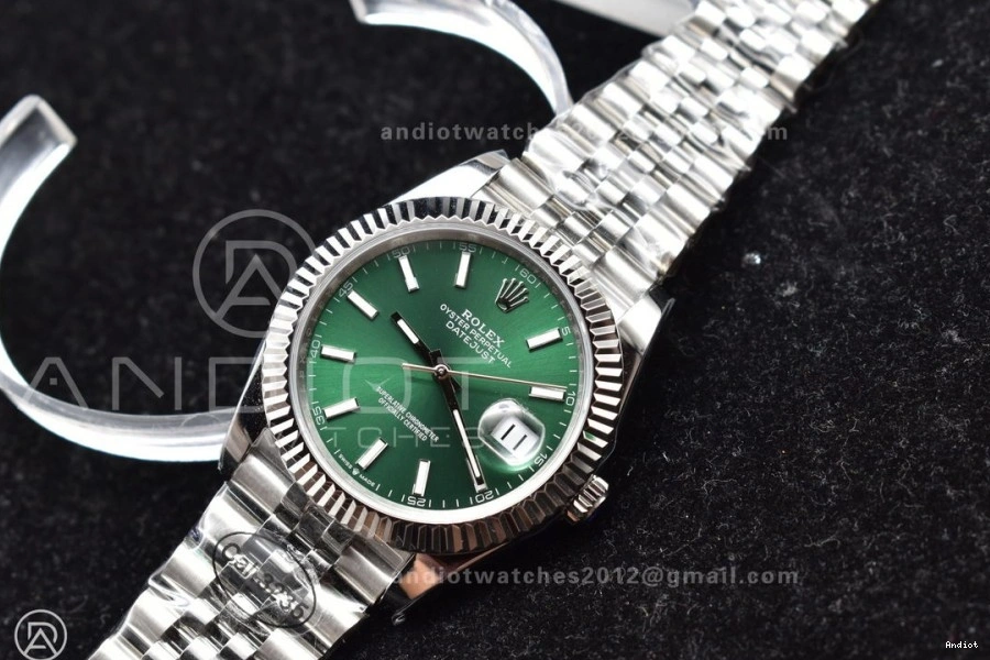 DIWF Green on 126334 SA3235 Steel Dial Sundust Best DateJust Jubilee 1:1 Edition 904L Bracelet 41 0410